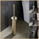 porte-brosse mural en acier inoxydable pour salle de bain