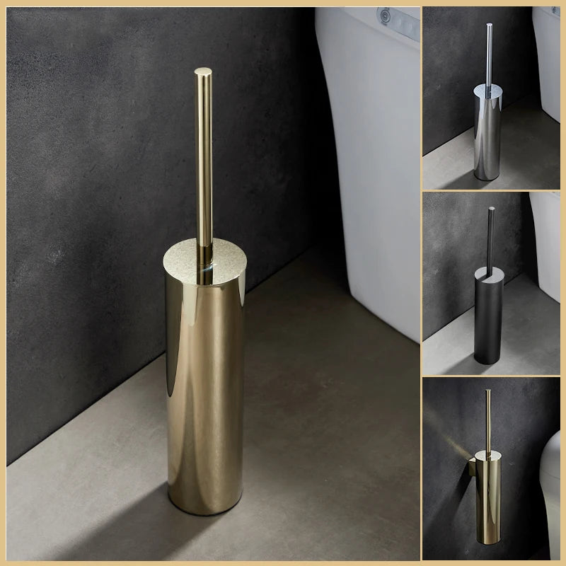 porte-brosse mural en acier inoxydable pour salle de bain - vue 2 sur 14