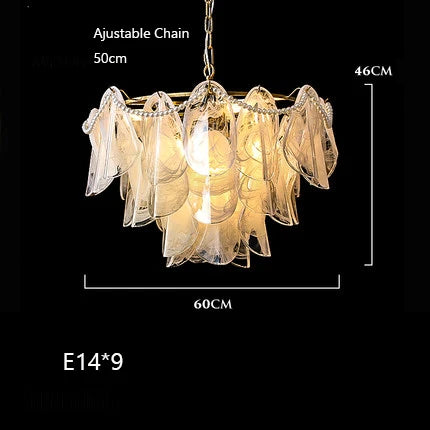 lustre suspendu en verre nuage design créatif postmoderne unique - vue 12 sur 18