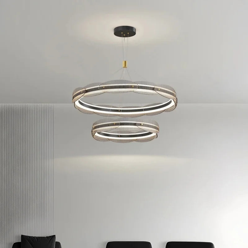 lampe suspendue led minimaliste moderne pour décoration intérieure