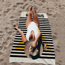 Serviette de plage bauhaus motifs géométriques séchage rapide