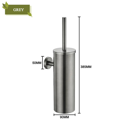 porte brosse de toilette mural en acier inoxydable pour nettoyage et rangement - vue 11 sur 12