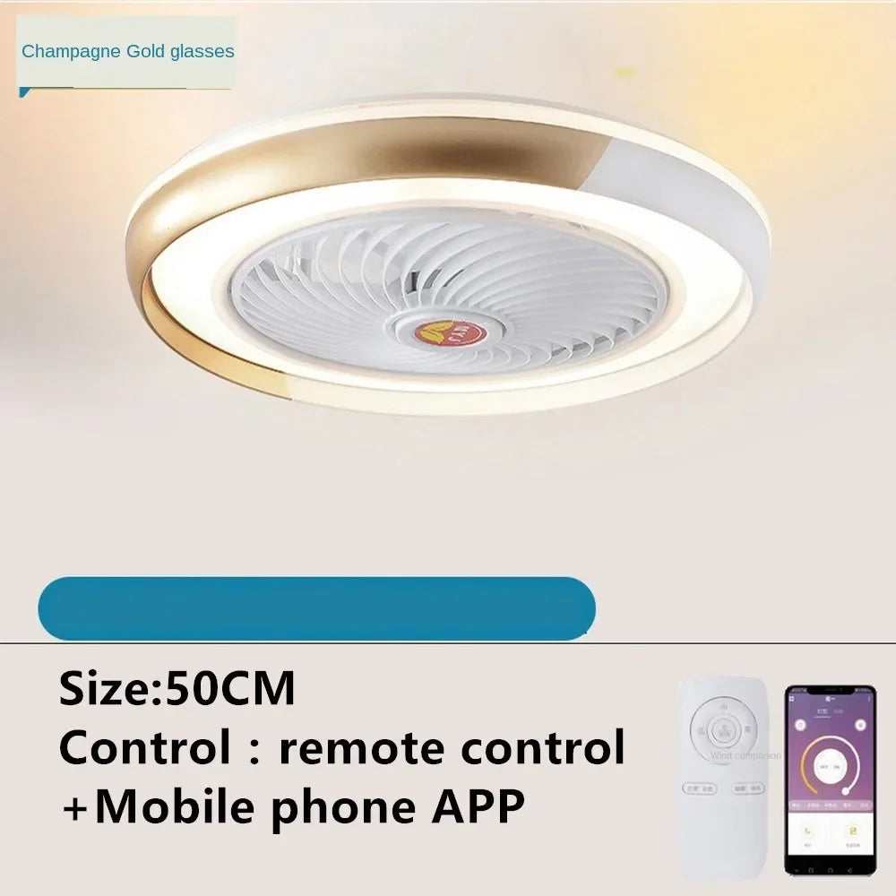 ventilateur de plafond intelligent bluetooth avec lumière télécommande - vue 11 sur 16
