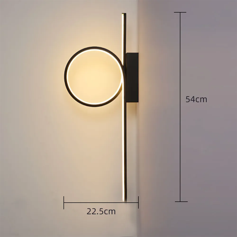 lampe chevet moderne nordique salon tv applique - vue 4 sur 9