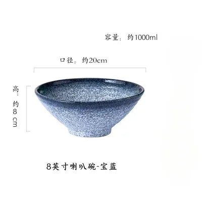 Bol ramen japonais en céramique motifs traditionnels