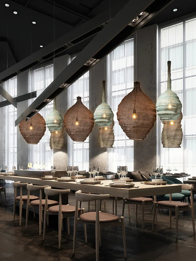 lustre créatif suspendu pour restaurant bar et hôtel - vue 5 sur 10