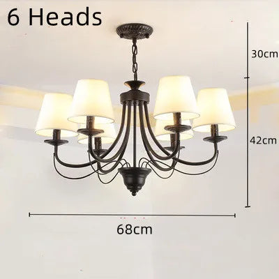 lustre en fer forgé noir et blanc design intérieur moderne - vue 18 sur 23