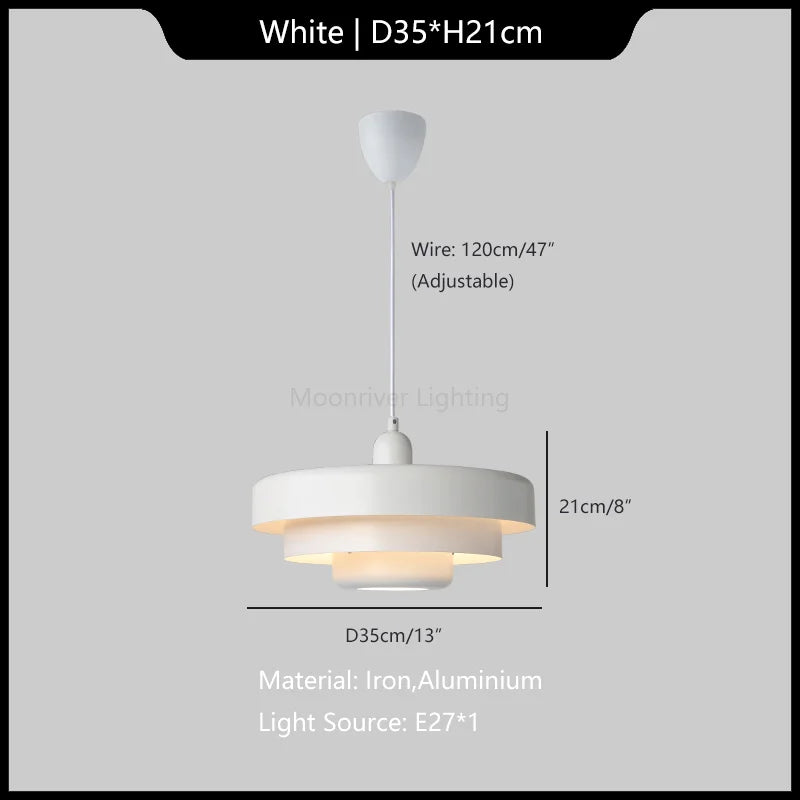 lustre suspendu minimaliste pour décoration de table à manger