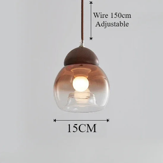 suspension rétro en verre style médiéval pour décoration moderne - vue 8 sur 8