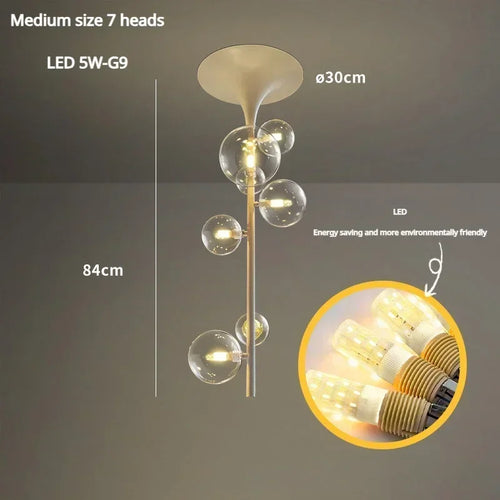 lustre moderne en verre pour une décoration élégante - vue 7 sur 12