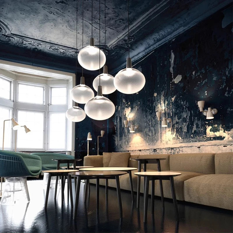 plafonnier led minimaliste en verre blanc mat élégant - vue 3 sur 9