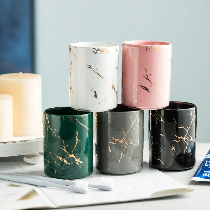 tasse en céramique créative pour brossage et gargarisme - vue 5 sur 11