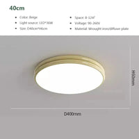 Luxueux plafonnier LED Macaron soin de la vue maison