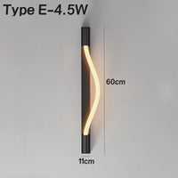 applique murale led minimaliste en silicone et fibre tissée