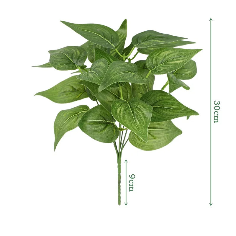 feuilles de bambou artificielles en soie pour décoration élégante - vue 13 sur 32