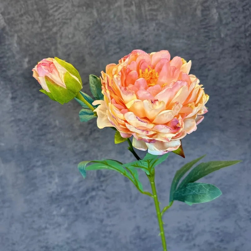 fleurs en soie pivoine rétro pour décoration mariage fête accessoires - vue 12 sur 15