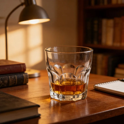 Verres épais style vintage polyvalents whisky vin bière
