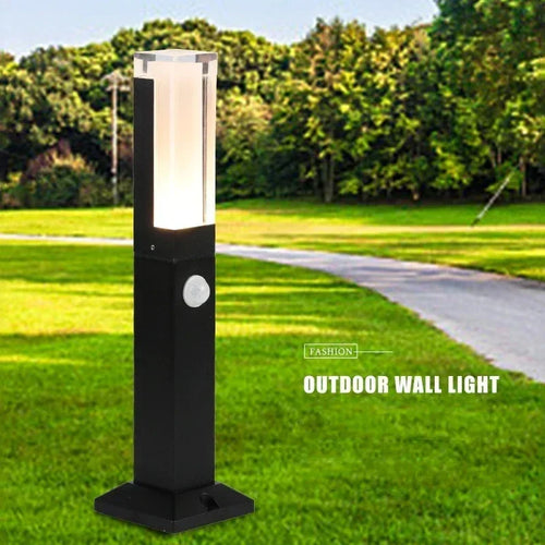 Capteur de mouvement humain LED lumière de pelouse extérieure étanche IP65 en aluminium acrylique ombre jardin Villa paysage passerelle lumière de pelouse - vue 2 sur 12