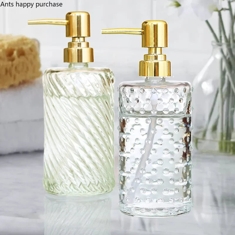 bouteille en verre pour lotion désinfectant et distributeur de savon - vue 4 sur 15
