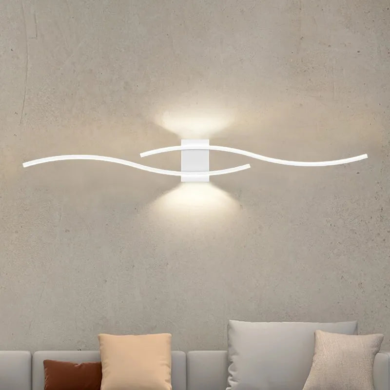 applique murale LED lampe longue bande appliques TV fond éclairage décoratif pour chambre salon maison intérieur luminaire - vue 4 sur 10