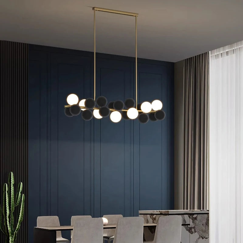 suspension led moderne salon salle manger - vue 5 sur 11