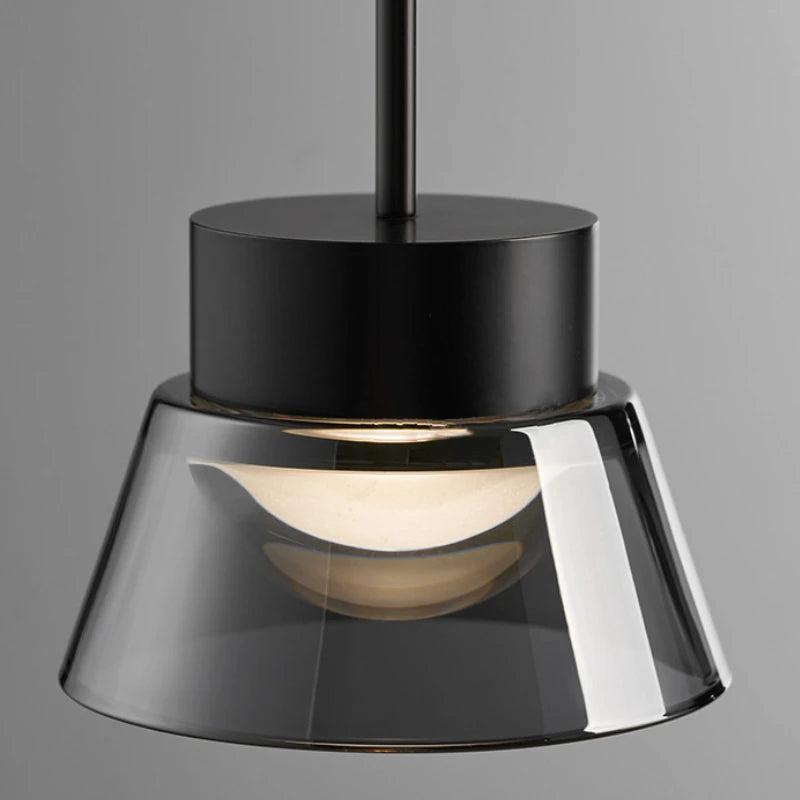 suspension moderne en verre pour intérieur design minimaliste - vue 3 sur 8