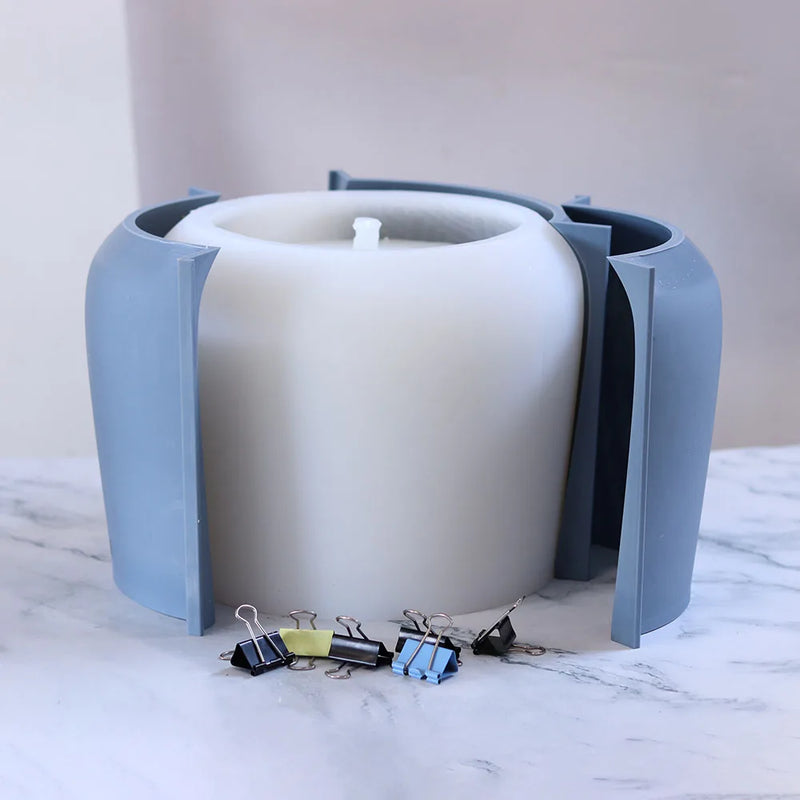 moule en silicone pour pot de fleurs nordique rond