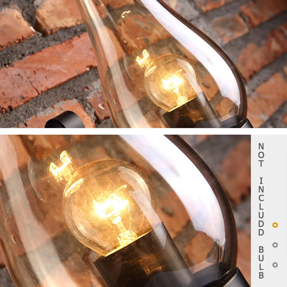 Applique murale fer rétro industriel Led loft nuit - vue 3 sur 6