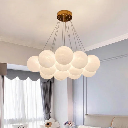 lustre en verre moderne style français pour décoration intérieure - vue 2 sur 9