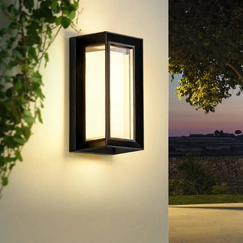 applique murale led étanche pour extérieur jardin patio - vue 2 sur 7
