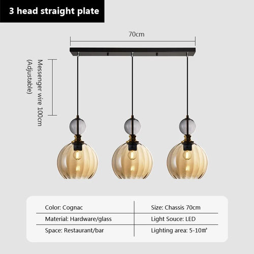 suspension bonbon verre luminaire déco maison - vue 15 sur 14
