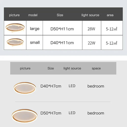 plafonnier en bois intelligent avec anneaux à led moderne - vue 4 sur 10