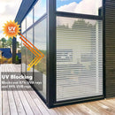 Film décoratif dépoli rayures protection uv pour vitres