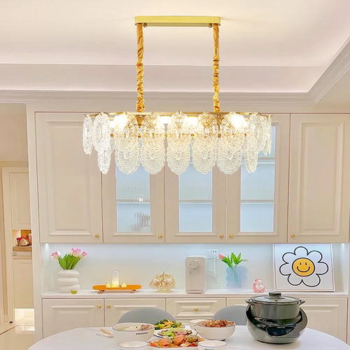 lustre en verre de style luxueux pour intérieur élégant - vue 7 sur 13