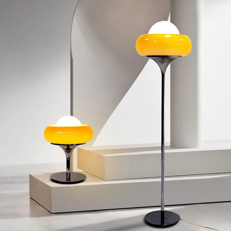 suspension bauhaus rétro en verre design pour intérieur - vue 3 sur 12