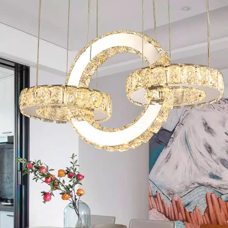 lustre led moderne suspension pour éclairage intérieur décoratif