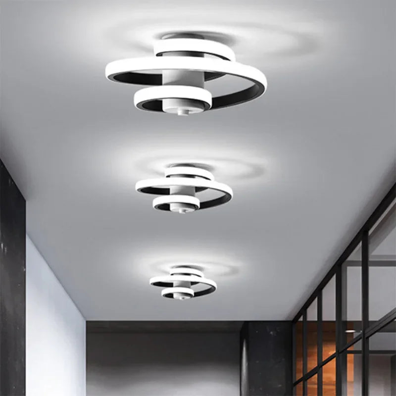 plafonnier à led moderne pour éclairage intérieur design nordique - vue 9 sur 8