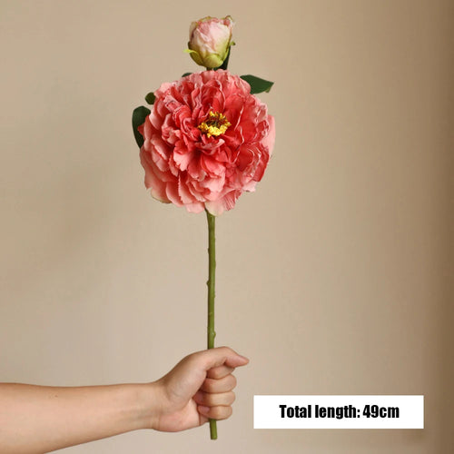 bouquet de pivoines artificielles en soie pour mariage et décoration intérieure - vue 19 sur 21