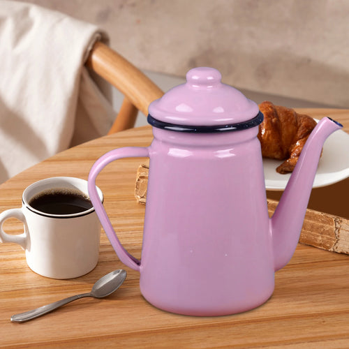 Cafetiere emaillee vintage avec poignee resistante 11l - vue 8 sur 7