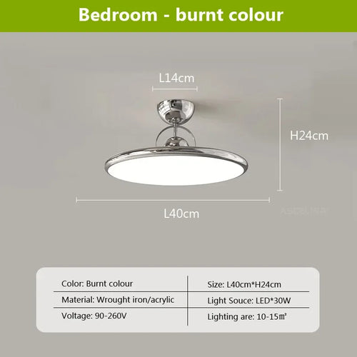plafonnier led nordique en fer avec soucoupe volante luminaire décoratif d'intérieur