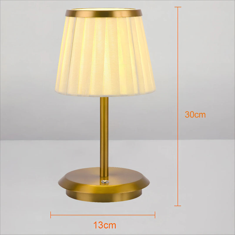 Lampe table LED USB plissée éclairage