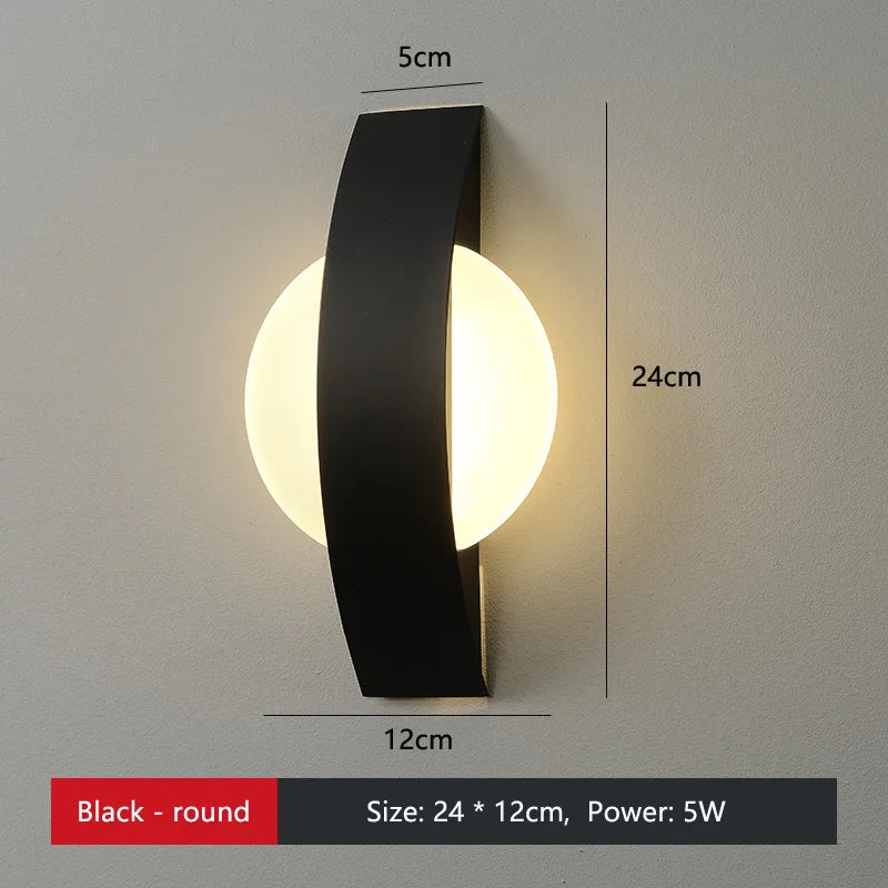 applique murale led moderne décorative simple rond ou carré