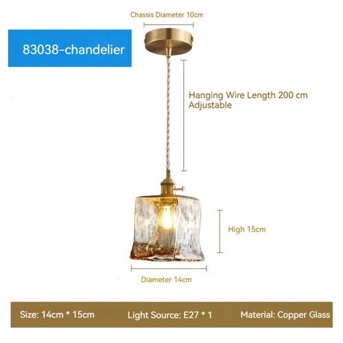 suspension moderne en verre led pour décoration intérieure - vue 12 sur 20