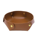 plateau en cuir pliable pour rangement et organisation
