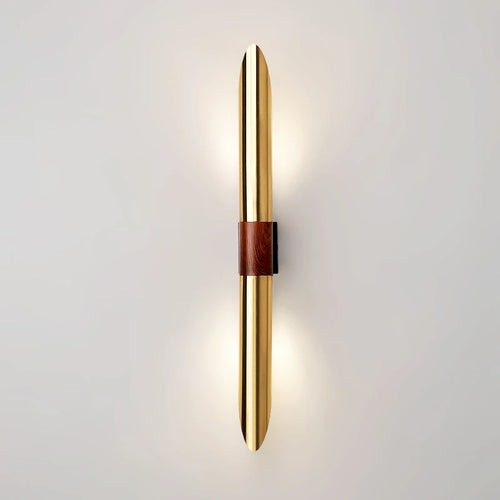 applique murale métallique décorative 	 imitation bois