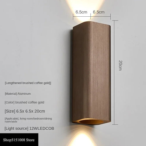 applique murale led modernes pour éclairage de fond intérieur - vue 8 sur 15