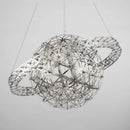 lustre sphérique raimond satellite en acier inoxydable led décor