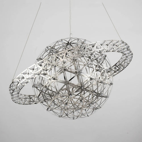 lustre sphérique raimond satellite en acier inoxydable led décor
