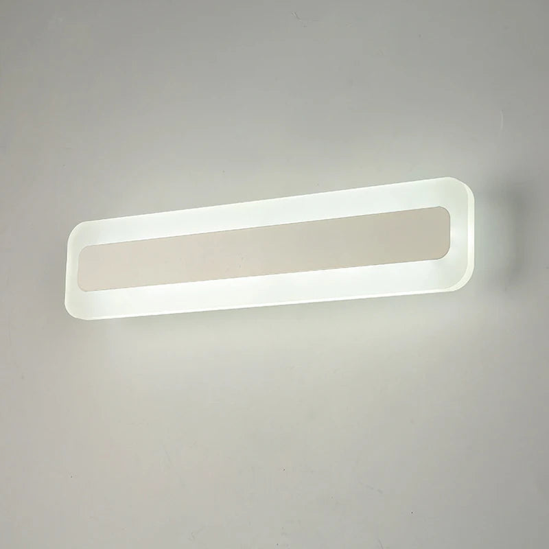 lampe de miroir led moderne étanche en acrylique