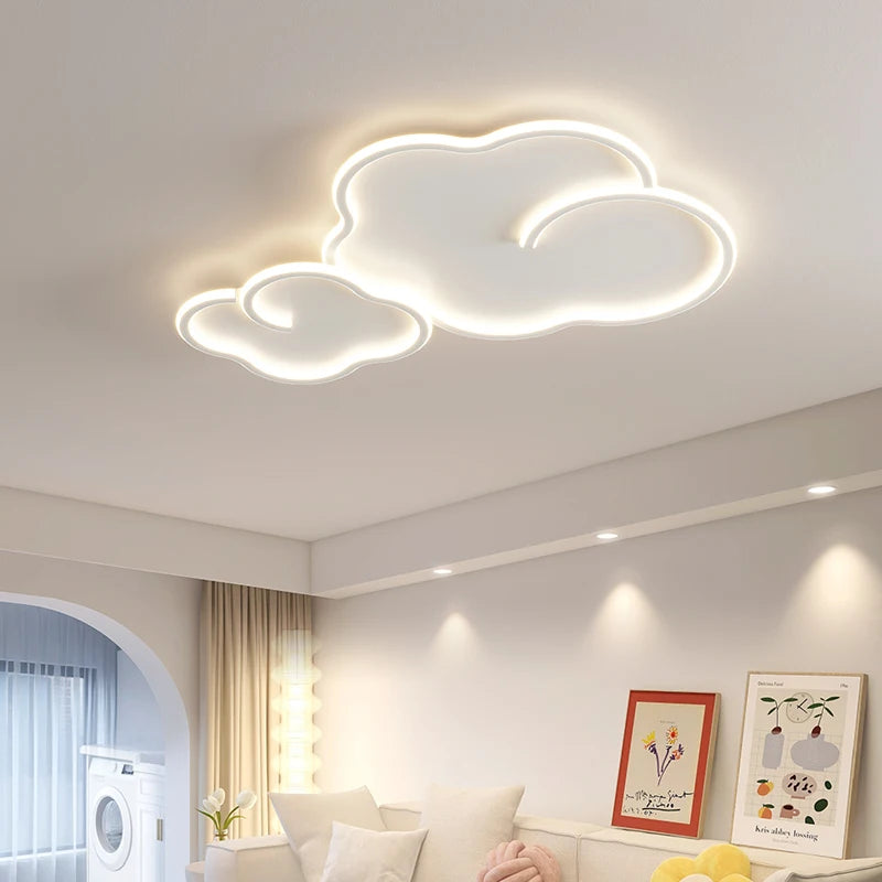 plafonnier scandinave nuage gradation avec télécommande en option